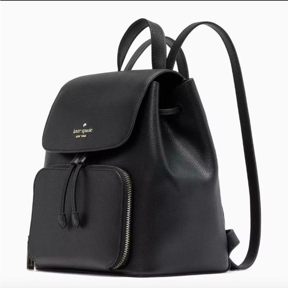 kate spade Handbags - kate spade Medium Black Pebbled Leather Backpack.  EUC
